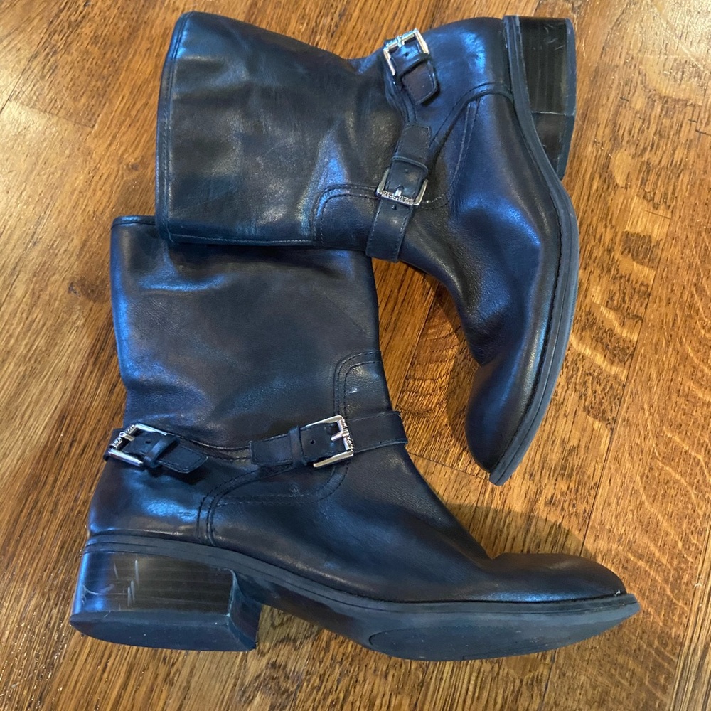 Lauren Ralph Lauren Mesi Leather Mid Calf Boot
